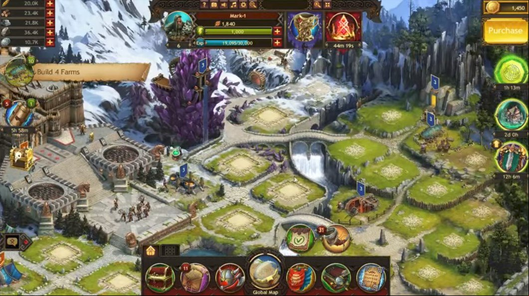 Ecran du jeu Vikings War Of Clans